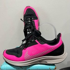 Nike Air Zoom Pegasus 36 Shield Pink Black Running Sneaker Size 7.5
